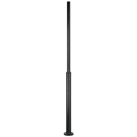 Colonne de résine lisse 240 cms. C/Reg. Noir. - Pas cher