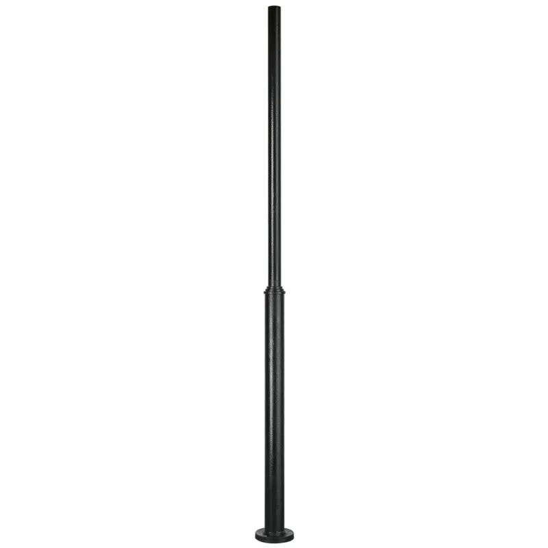 Colonne de résine lisse 280 cms. C/Reg. Noir. - Pas cher