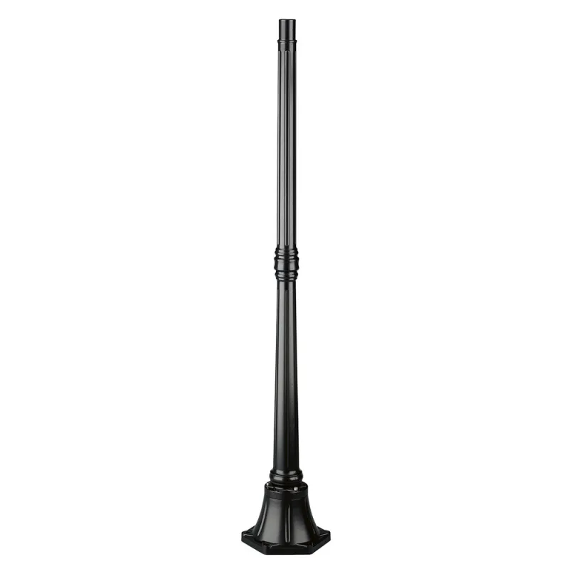 Colonne Luminaire 134cm Ø4,5cm Noir. - Pas cher