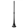 Colonne Luminaire 134cm Ø4,5cm Noir. - Pas cher