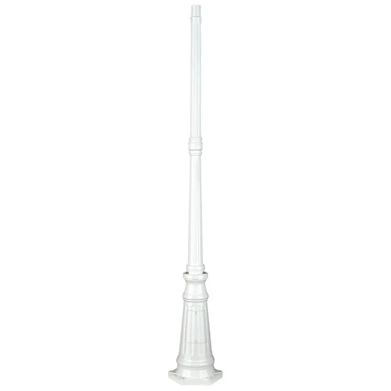 Colonne Luminaire 171cm Ø4,5cm Bl. - Pas cher