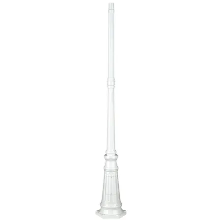 Colonne Luminaire 171cm Ø4,5cm Bl. - Pas cher