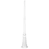Colonne Luminaire 171cm Ø4,5cm Bl. - Pas cher