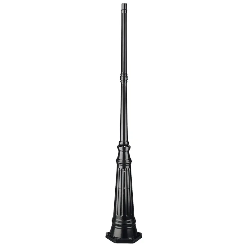 Colonne Luminaire 171cm Ø4,5cm Noir. - Pas cher