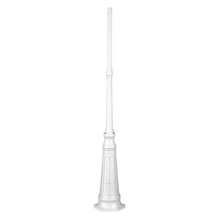 Colonne Luminaire 201cm Ø4,5cm Bl. - Pas cher