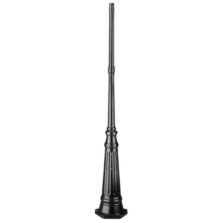 Colonne Luminaire 201cm Ø4,5cm Noir. - Pas cher