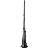 Colonne Luminaire 201cm Ø4,5cm Noir. - Pas cher