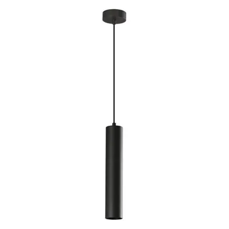 Suspension tube métal luminaire suspendu noir, blanc, or douille g10