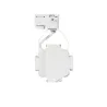 Spot a clapet blanc rail monophasé 1 allumage culot gu10 boutiques commerces