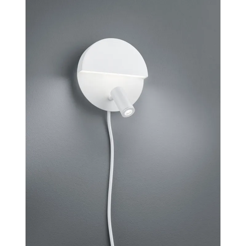 TRIO Applique intérieur blanc mat et blanc MARIO - Pas cher