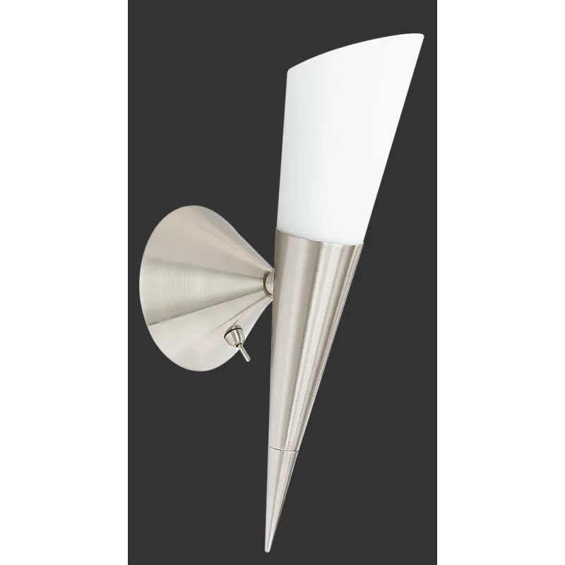 TRIO Applique intérieur nickel mat et blanc CONO - Pas cher