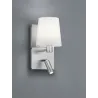 TRIO Applique intérieur nickel mat et blanc MARRIOT - Pas cher
