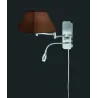 TRIO Applique intérieur nickel mat et brun HOTEL - Pas cher