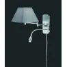 TRIO Applique intérieur nickel mat et gris HOTEL - Pas cher