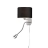 TRIO Applique intérieur nickel mat et noir HOTEL - Pas cher