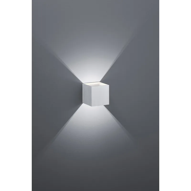 TRIO Applique intérieur aluminium balayé LOUIS - Pas cher