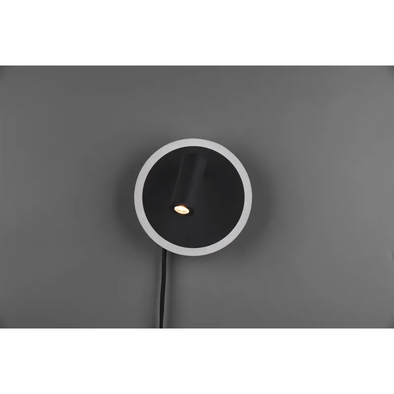 TRIO Applique intérieur noir mat JORDAN - Pas cher