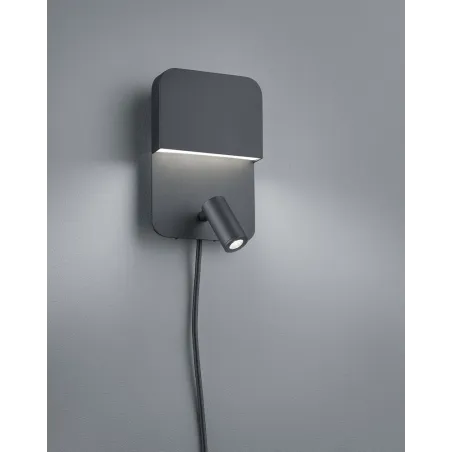 TRIO Applique intérieur noir mat LUIGI - Pas cher