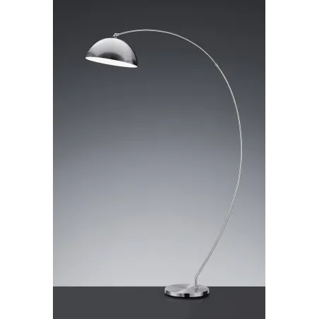 TRIO Lampadaire intérieur nickel mat FLORESTAN - Pas cher
