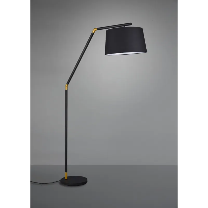 TRIO Lampadaire intérieur noir mat TRACY - Pas cher