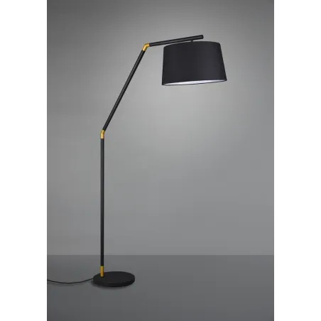 TRIO Lampadaire intérieur noir mat TRACY - Pas cher