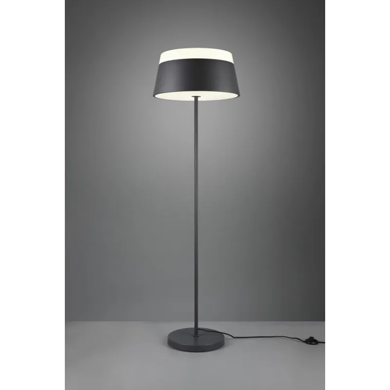 TRIO Lampadaire intérieur antracite et blanc BARONESS - Pas cher
