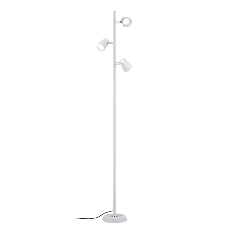 TRIO Lampadaire intérieur blanc mat et blanc NARCOS - Pas cher