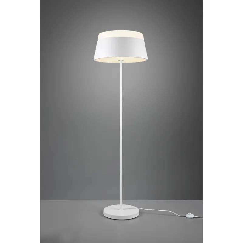 TRIO Lampadaire intérieur blanc mat et blanc BARONESS - Pas cher