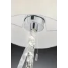 TRIO Lampadaire intérieur chrome et blanc CANNES II - Pas cher