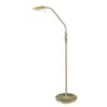 TRIO Lampadaire intérieur laiton mat et blanc BERGAMO - Pas cher