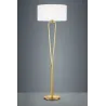 TRIO Lampadaire intérieur laiton mat et blanc PARIS II - Pas cher