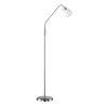 TRIO Lampadaire intérieur nickel mat et blanc FREDDY - Pas cher