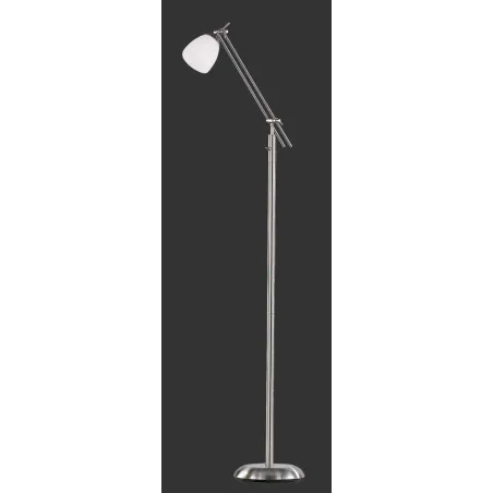 TRIO Lampadaire intérieur nickel mat et blanc ICARO - Pas cher