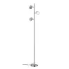 TRIO Lampadaire intérieur nickel mat et blanc NARCOS - Pas cher