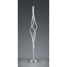 TRIO Lampadaire intérieur nickel mat et blanc LOOP - Pas cher