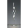 TRIO Lampadaire intérieur nickel mat et blanc LOOP - Pas cher