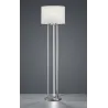 TRIO Lampadaire intérieur nickel mat et blanc TANDORI - Pas cher