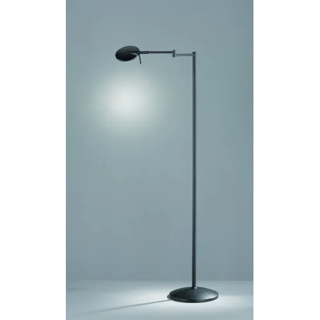TRIO Lampadaire intérieur noir mat et blanc KAZAN - Pas cher
