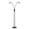 TRIO Lampadaire intérieur rouille antique et blanc FREDDY - Pas cher