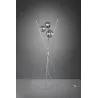 TRIO Lampadaire intérieur chrome et fumé LANCE - Pas cher