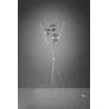 TRIO Lampadaire intérieur chrome et fumé LANCE - Pas cher