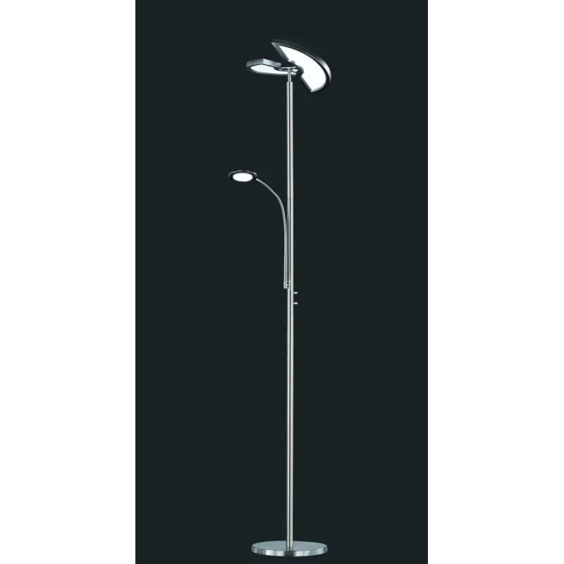 TRIO Lampadaire intérieur nickel mat et noir SPLIT - Pas cher