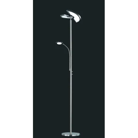 TRIO Lampadaire intérieur nickel mat et noir SPLIT - Pas cher