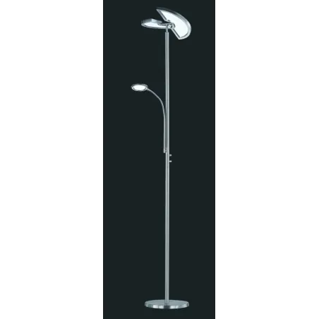 TRIO Lampadaire intérieur nickel mat et noir SPLIT - Pas cher