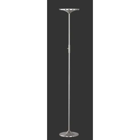 TRIO Lampadaire intérieur nickel mat et transparent - couleur ARANG...