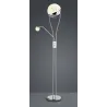TRIO Lampadaire intérieur chrome et transparent claire CHRIS - Pas ...