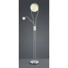 TRIO Lampadaire intérieur chrome et transparent claire CHRIS - Pas ...