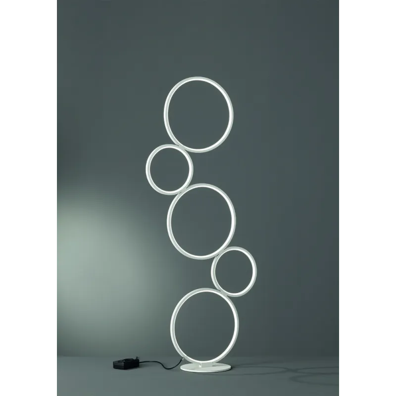 TRIO Lampadaire intérieur blanc mat RONDO - Pas cher
