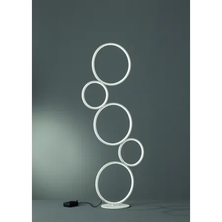 TRIO Lampadaire intérieur blanc mat RONDO - Pas cher