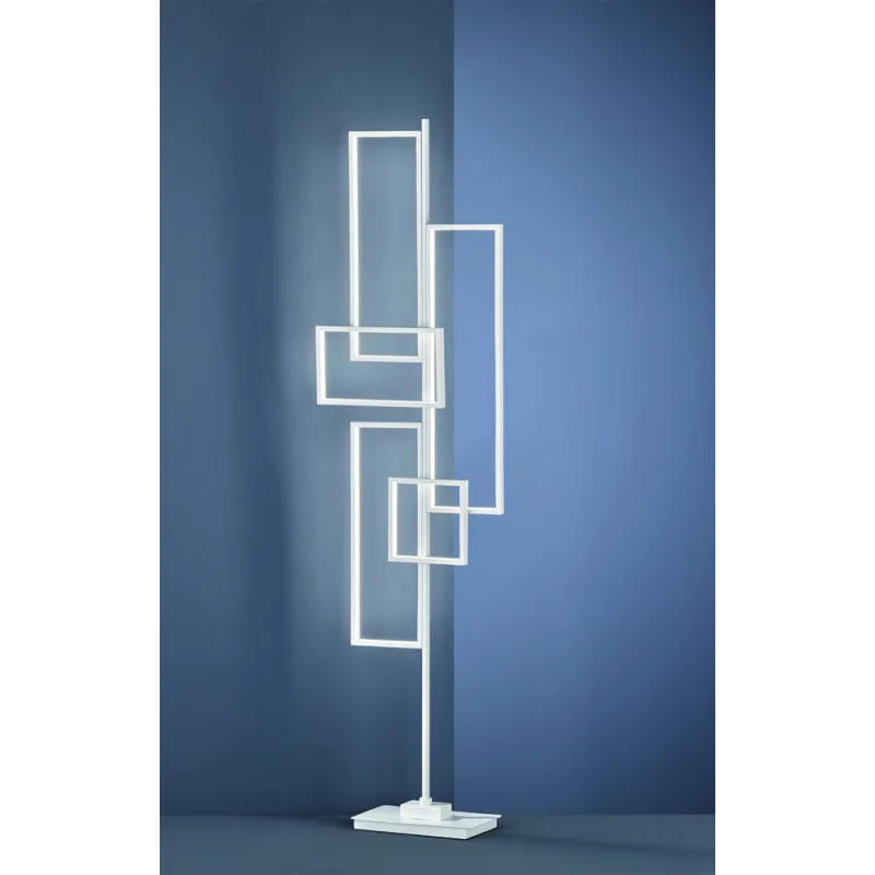 TRIO Lampadaire intérieur blanc mat TUCSON - Pas cher